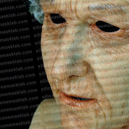 SMLAB-anatomically-accurate-silicone-mask-elderly-female-mouth-and-pores-detail