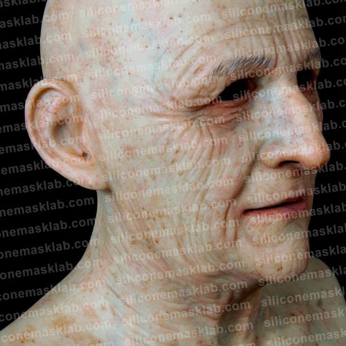 SMLAB-realistic-old-woman-silicone-mask-neck-folds-and-wrinkles-anatomy
