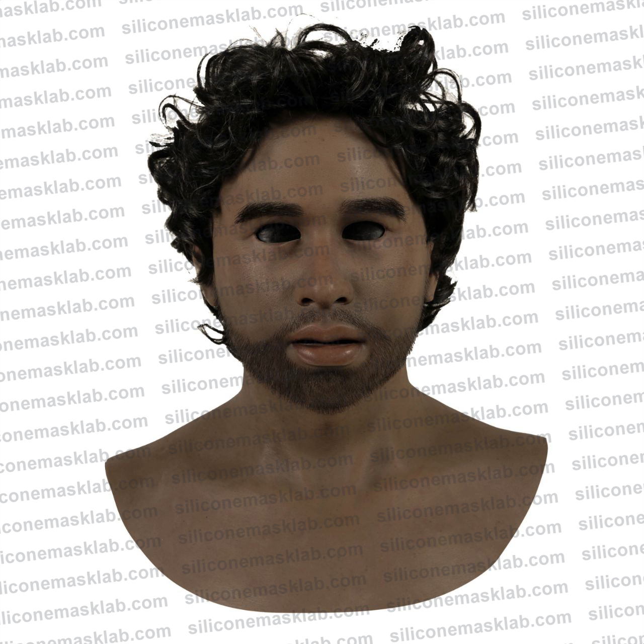 ethnic bearded silicone mask profile-view-sfx-cinema