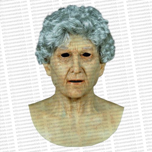 realistic old woman mask