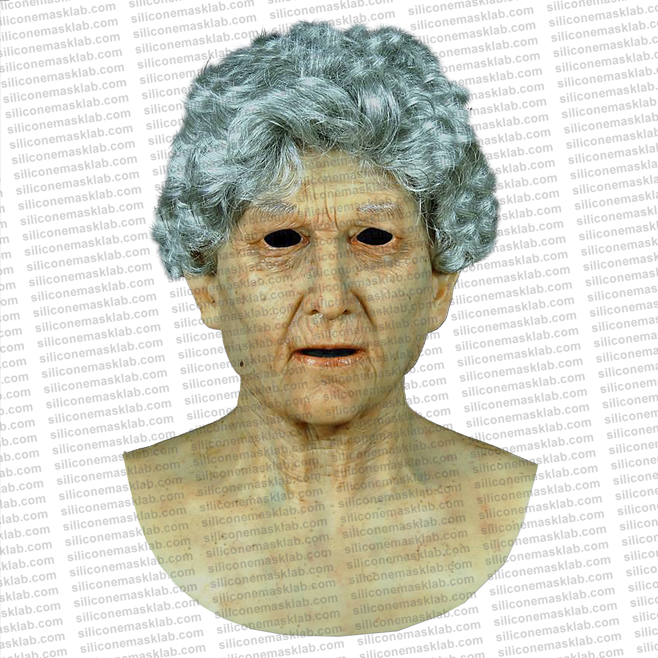 realistic old woman mask