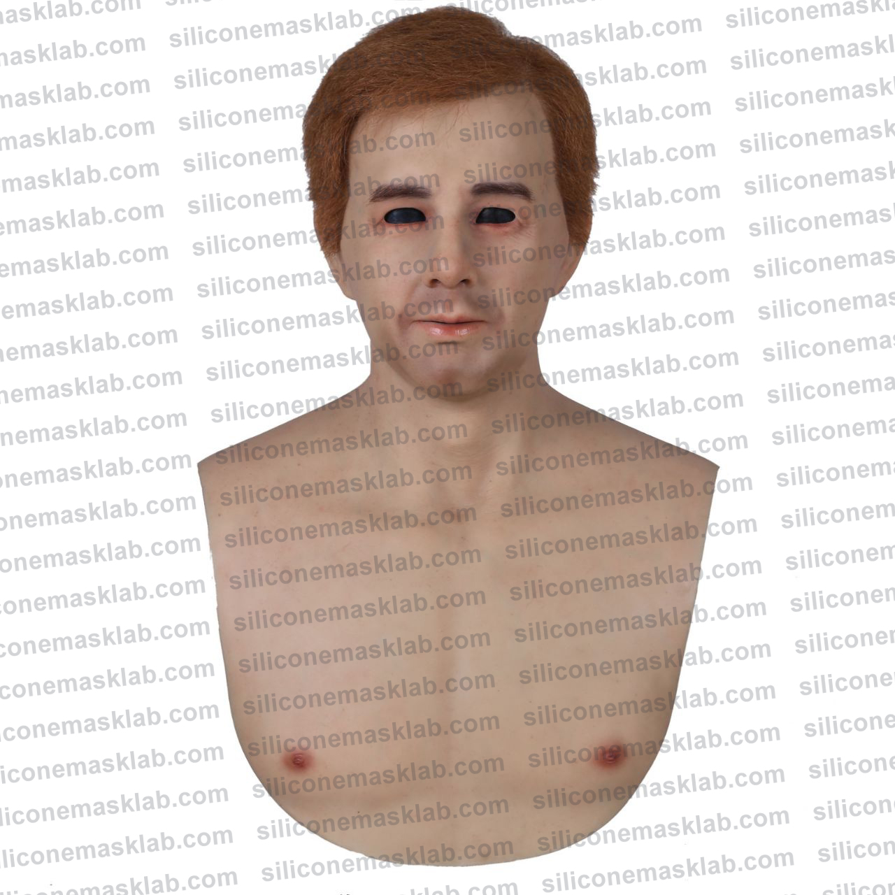 Red Hair Silicone Mask - the Tourist Realistic Male Face